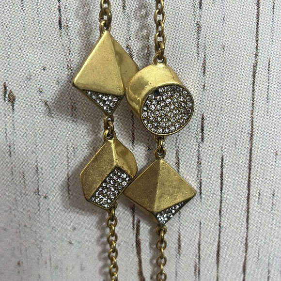J. Crew Rhinestone Statement 15”-30” Necklace - Picture 4 of 8